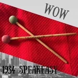 Souvenir Drum Sticks from the 1934 Ubangi Room NYC